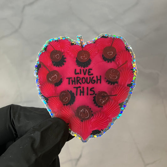 LIVE THRU Sticker
