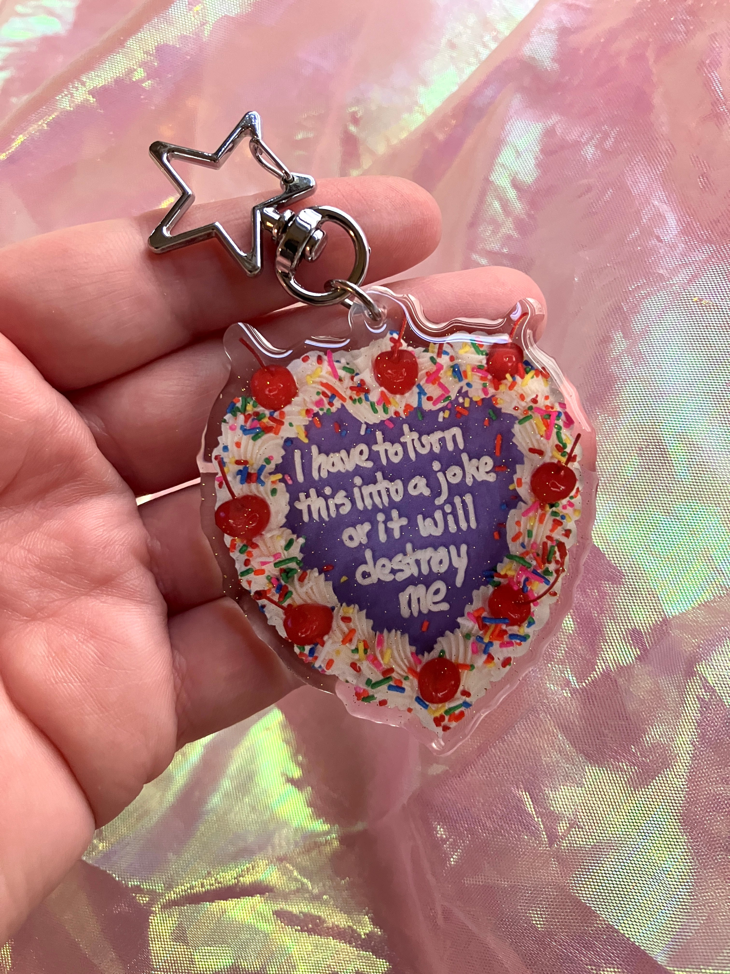 JOKE Keychain – Existential Crisis Cakes